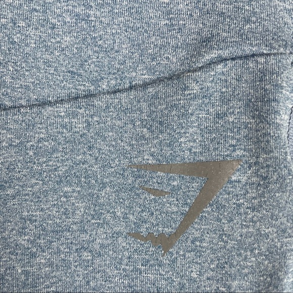 GYMSHARK Heather Blue Leggings with Side Mesh Insets size S - Picture 7 of 9